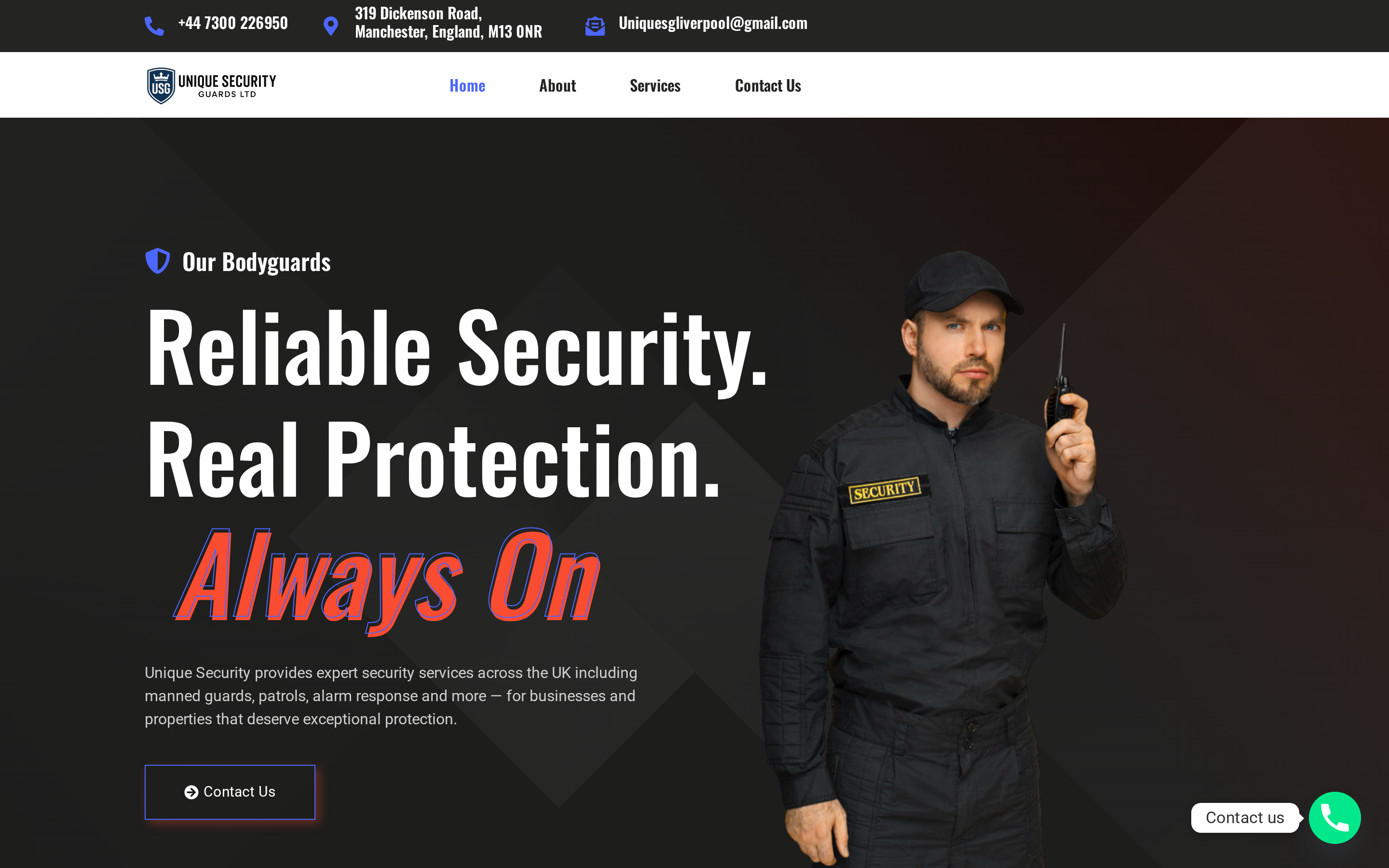 Unique Security Guards — UK Security & Guarding Services screen 3