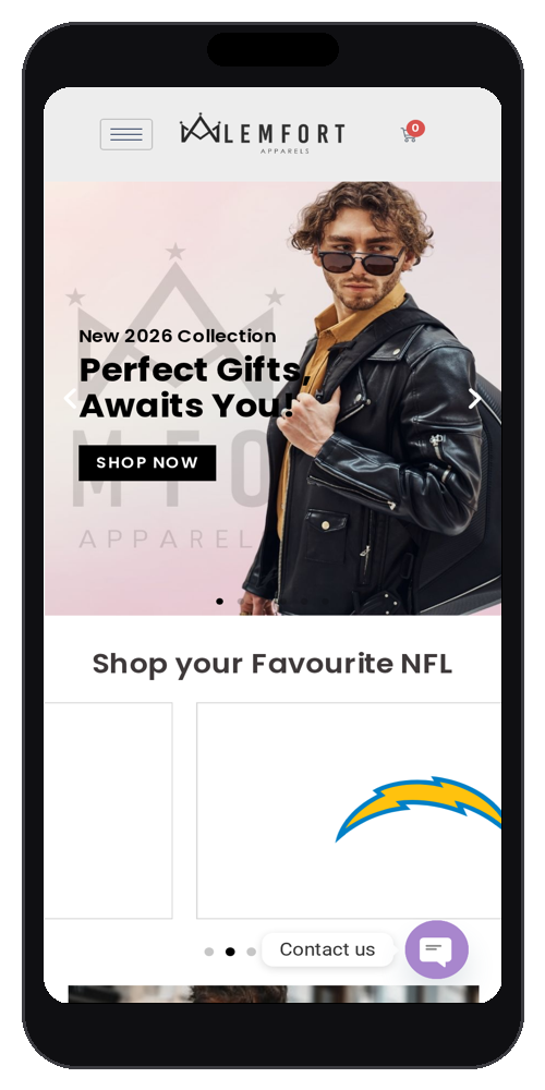 Lemfort — Modern Brand Website — mobile mockup