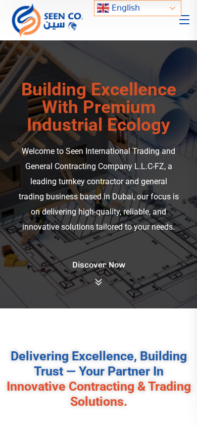 Seen International — Global Trade & Services — mobile mockup