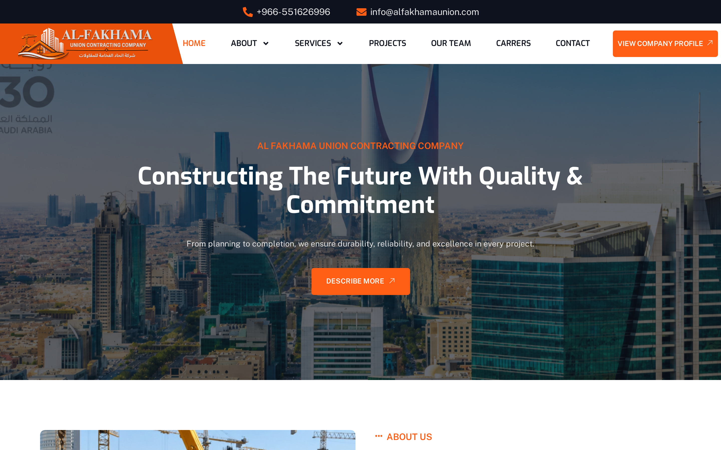 Al Fakhama Union — Premium Corporate Website screen 3