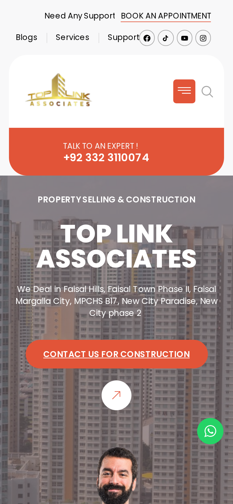 TopLink Associates — Corporate Services — mobile mockup